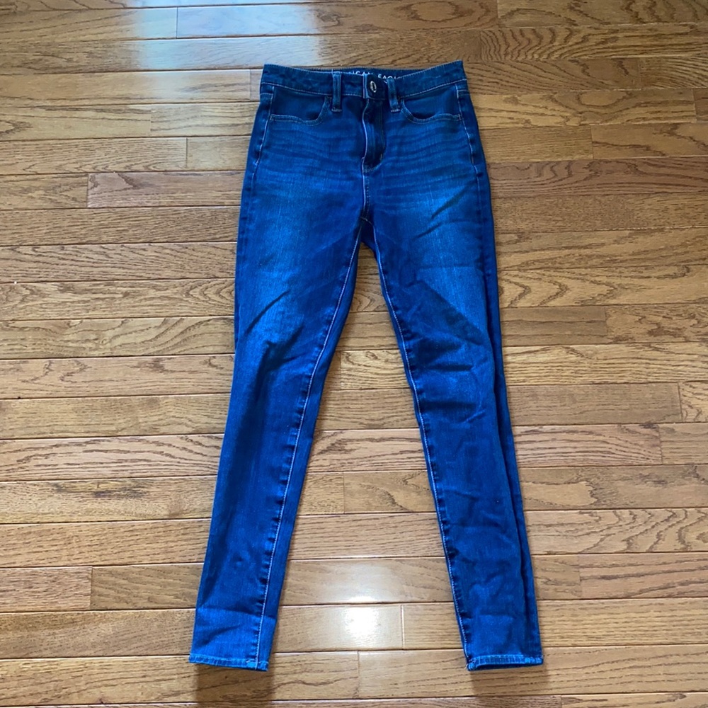 American Eagle Super Hi-Rise Jeggings Size: 0
